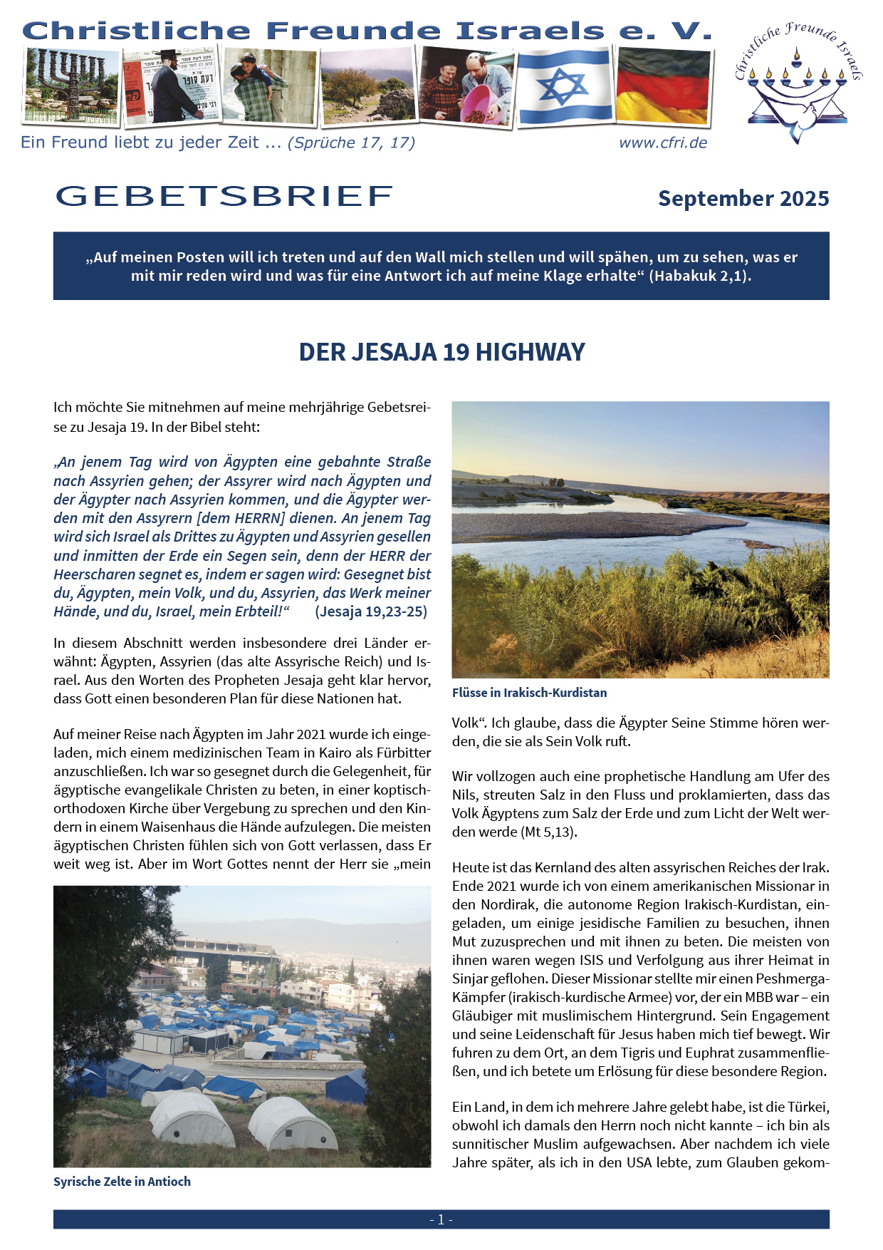 Gebetsbrief